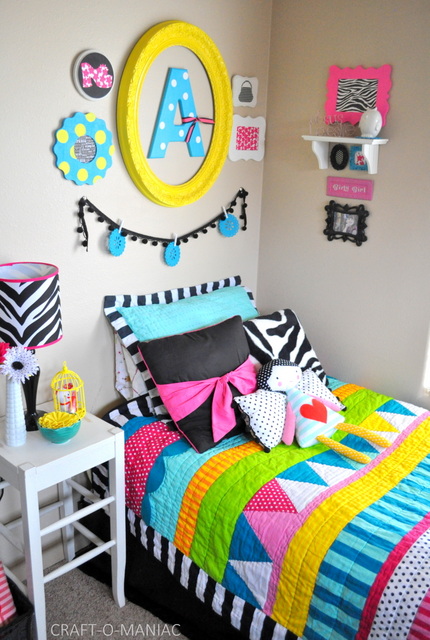 Colorful Little Girls Bedroom