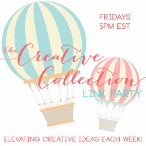 the creative collection link party button