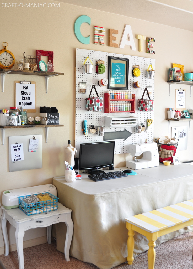 14 Inspiring Craft Room Ideas - Addicted 2 DIY