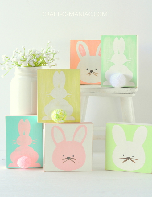 http://www.craft-o-maniac.com/wp-content/uploads/2015/03/DIY-stenciled-wood-bunnies.jpg