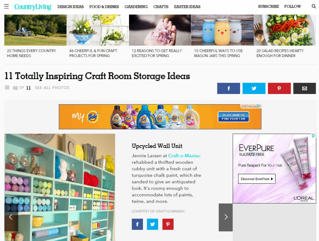 craft cubby share on country living