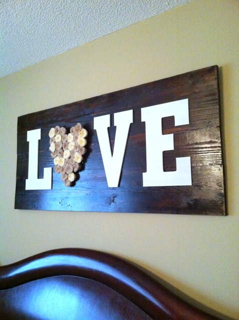 wood project wood love sign