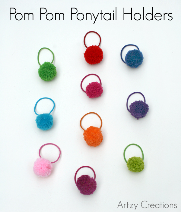 easy crafts Pom-Pom-Poytail-Holder_FI