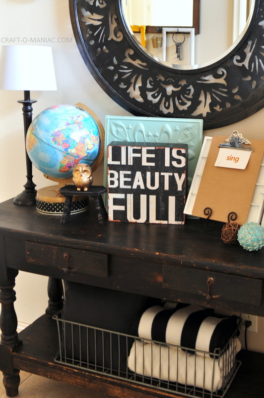 vintage eclectic entry table com