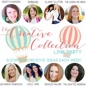 creative collection link party button