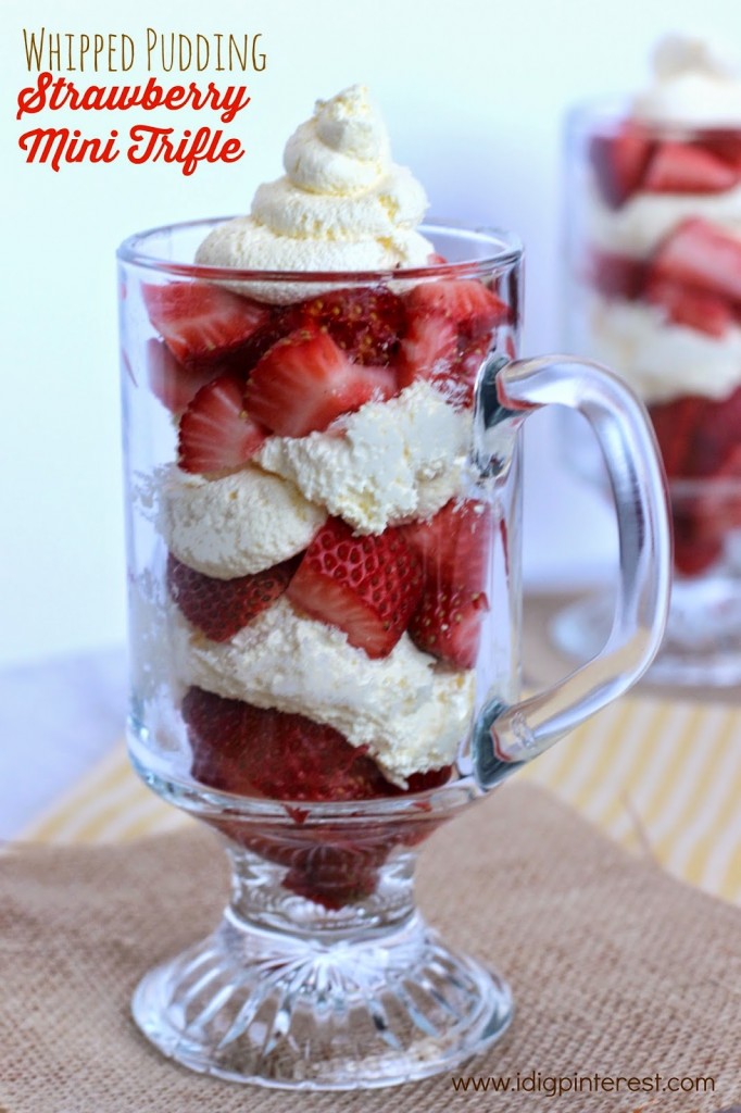 summer snack whipped pudding trifles