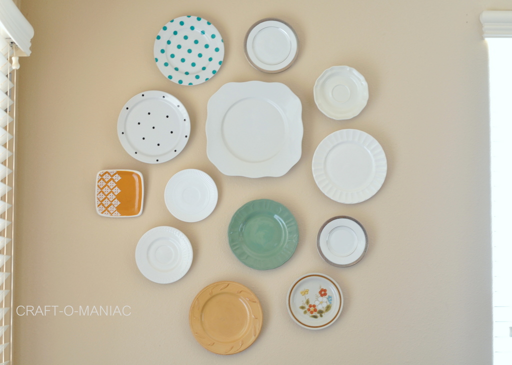 How to hang plates plate wall