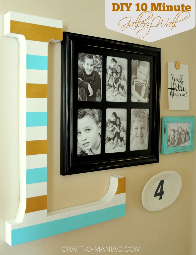 diy 10 minute gallery wall pm