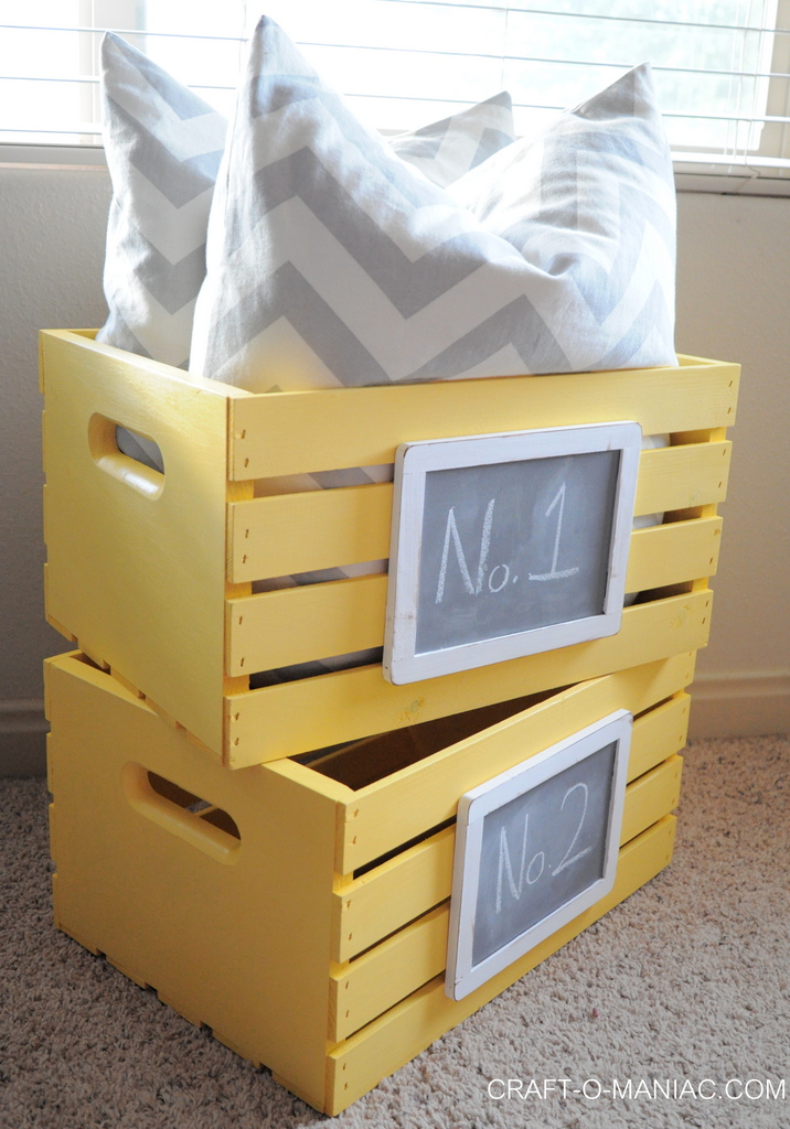 diy  painted and chalkboard embellished crates 7-001