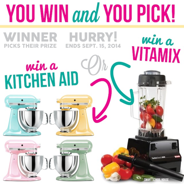 Vitamix or Kitchen aid mixer giveaway
