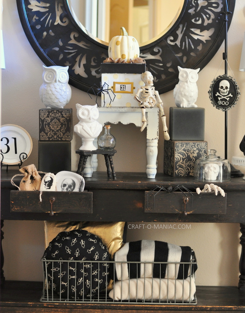 Black And White Halloween Decor