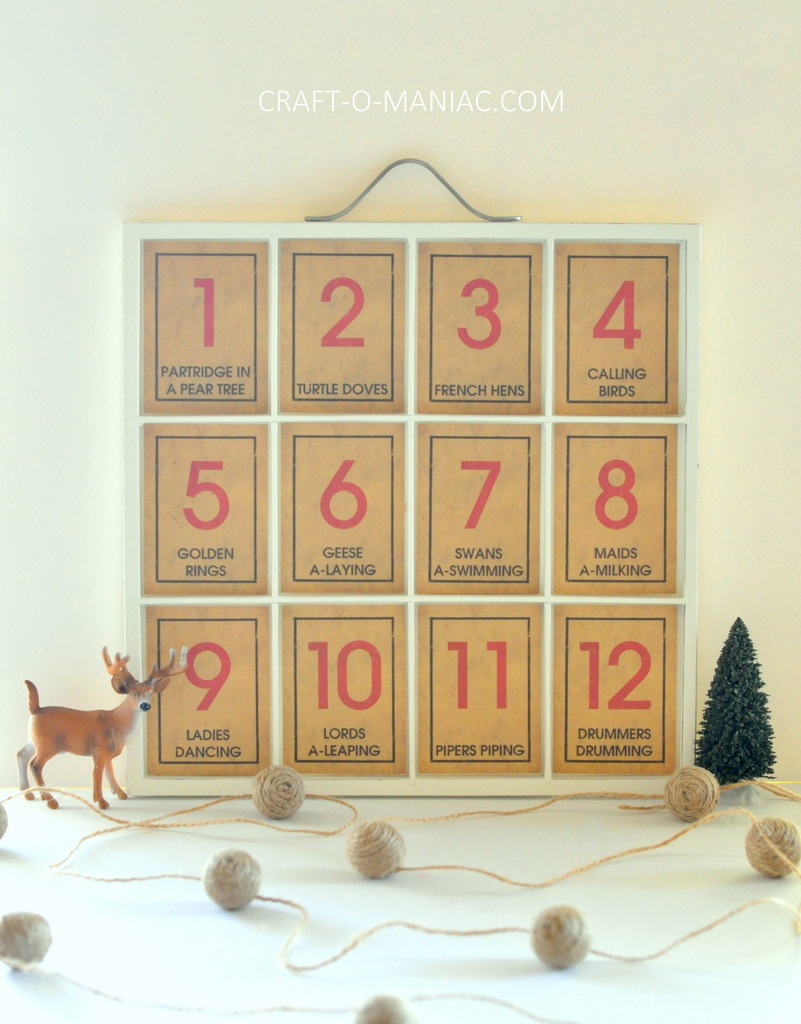 12 days of christmas song tray6full