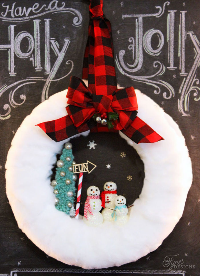 cc glittery-snowman-wreath