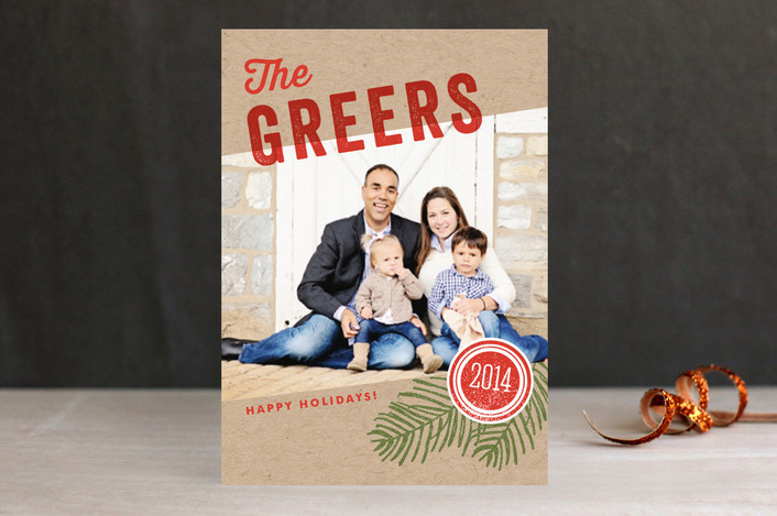 minted christmas cards family