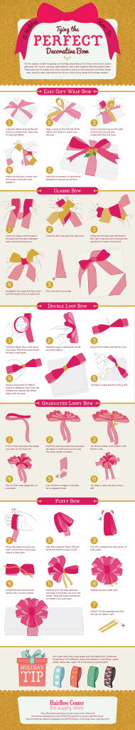 How To Tie the Perfect Holiday Bow (Infographic)