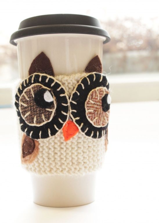 owl coffee cozy