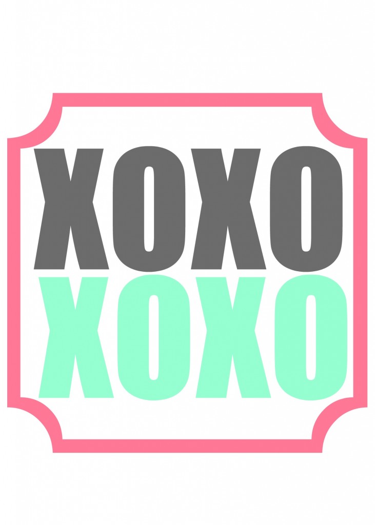 xoxo printable 3