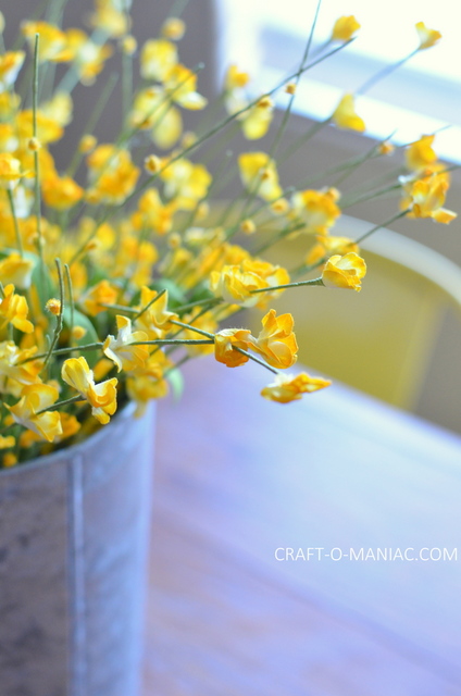diy rustic kitchen table flowers