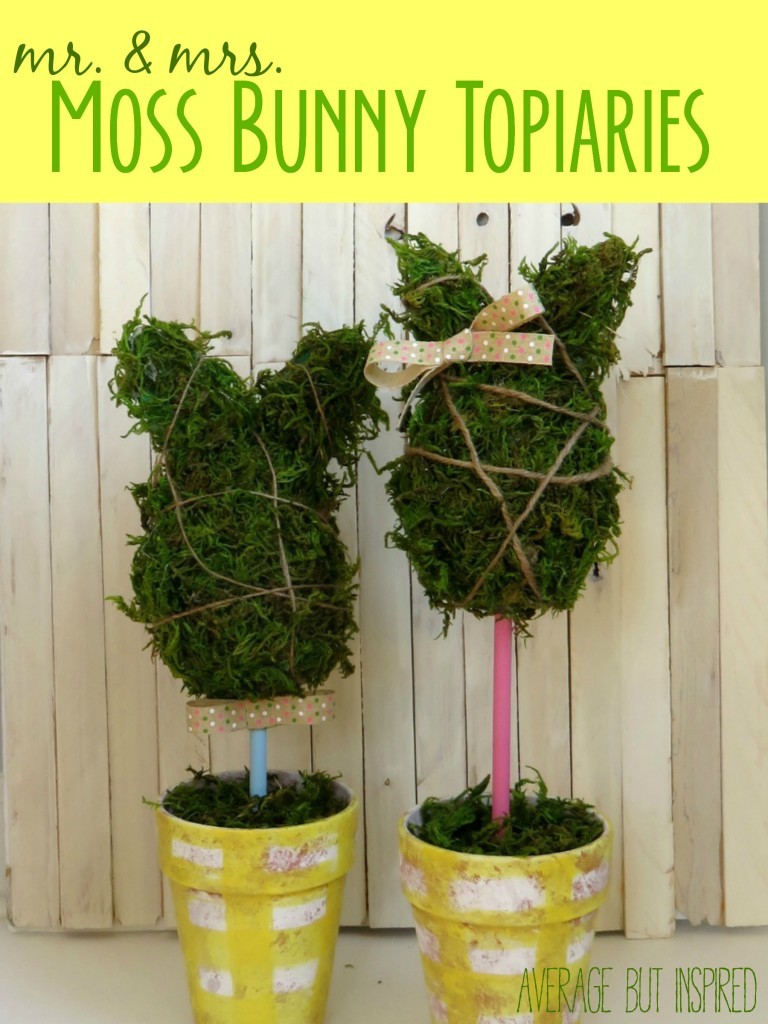link party mr-and-mrs-moss-bunny-topiaries-768x1024