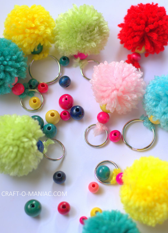 Pom Pom Key chains