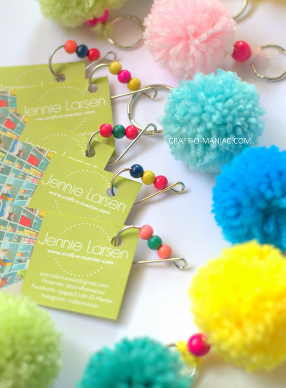 CINDWOOD Crafts Cancer Awareness Pom Pom Keychain