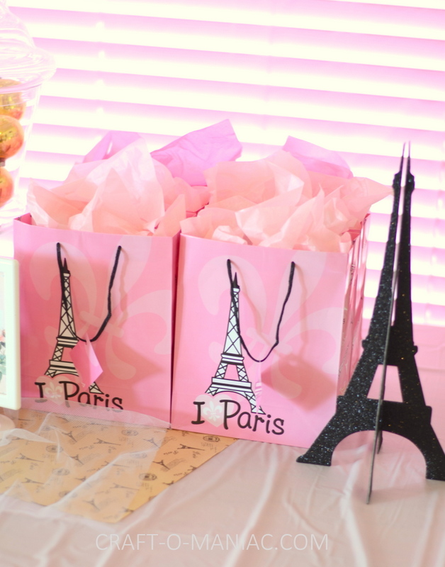 paris party favor bags