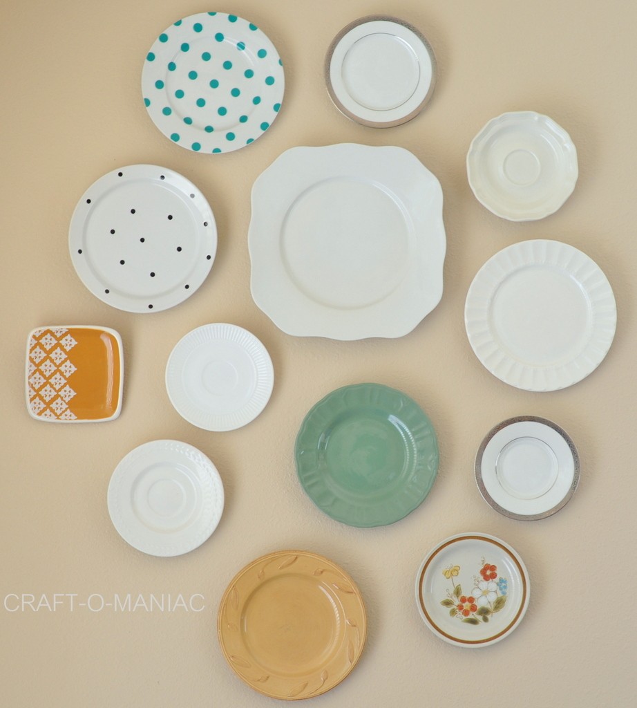 diy plate wall