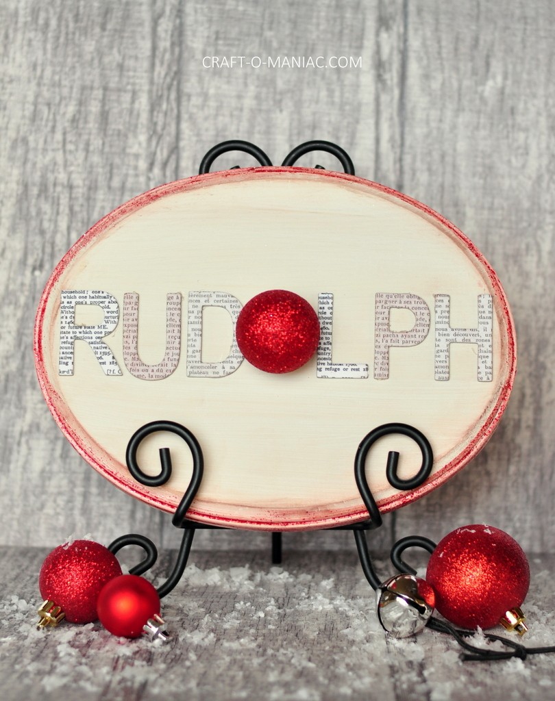 christmas rudolph sign